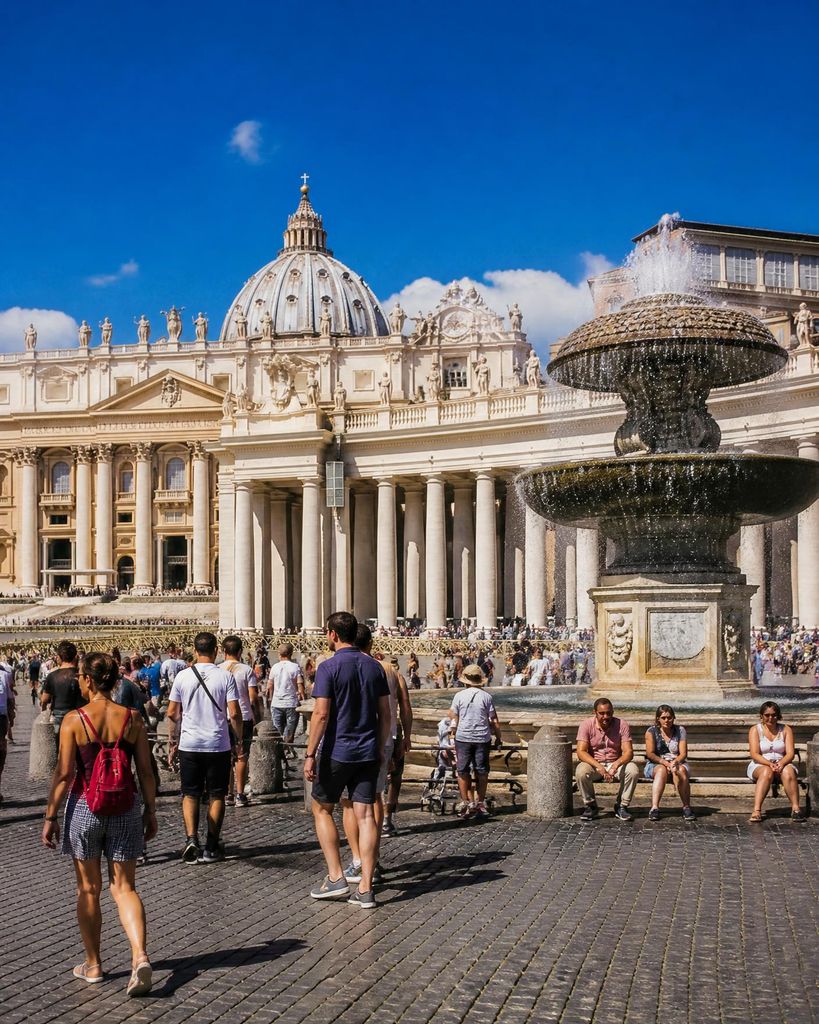 St. Peter's Basilica and St. Peter's Square in Vatican City
